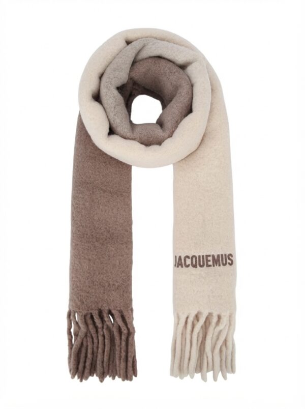 Jacquemus Two-Tone Alpaca Wool Blend Scarf